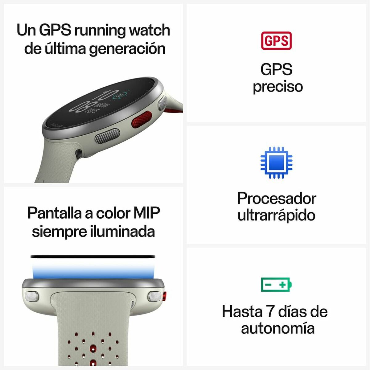 Smartwatch Polar 1,2"-4