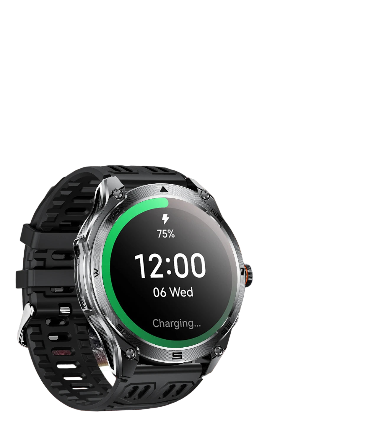 NNEOBA Tactical GPS Smartwatch Black-0